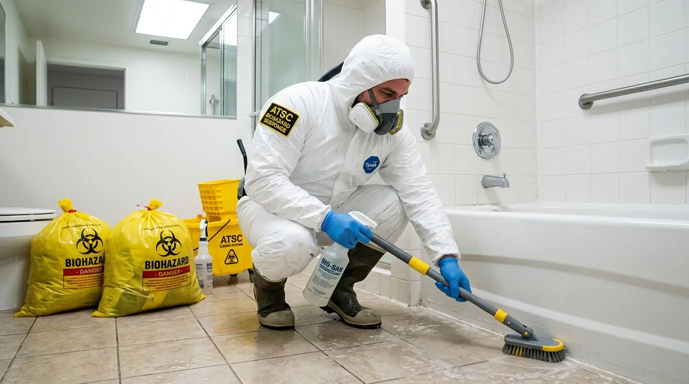 Decontamination equipment deployed for Blood Cleanup in Carrollwood Village